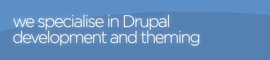 we specialise in Drupal development and theming